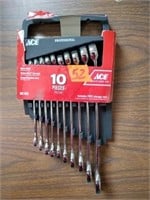 ACE 10-pc Metric Combination Wrench Set