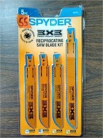 Spyder 5-pc Reciprocating Saw Blade Kit