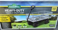 Groundworks Heavy Duty Towable Yard Cart