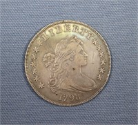 1798 Draped Bust Dollar, Large Eagle