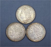 (3) S-Mint Morgan Silver Dollars