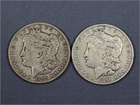 (2) Carson City Morgan Silver Dollars