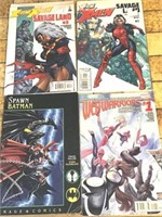 4 Comic Books Marvel Image Batman Spiderman