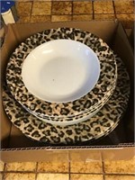 Cheetah Leopard Print Dishware Set Tienshan