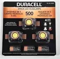 Duracell LED Headlamps 500 Lumens, 3 Pk