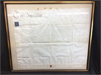 ANTIQUE LAND SALES CONTRACT ON HIDE