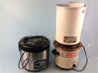 Crockpot, rice cooker, ice cream maker untested