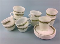 Correl cups and saucers