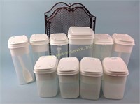 Plastic kitchen canisters, miscellaneous