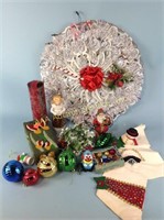 Christmas ornaments, miscellaneous holiday decor