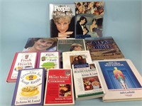 Princess Diana books (4) and cookbooks
