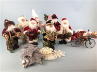 Christmas ornaments and Santa Claus