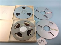 Reels, including two empty, three blank and one