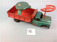 Structo rider dump toy,  missing front tires