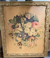 Framed floral print