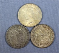 (3) Silver Dollars