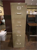 4Dr Legal File Cabinet w/ Lock & Key