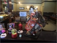 Dancing geisha figurine