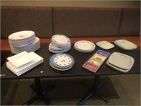 Stoneware plates, Sam & Squito plates