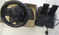 Playstation 2 Steering Wheel & Pedals