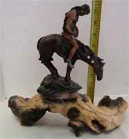 Native American Figurine - 11.5" Tall
