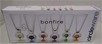 New 6pc Bonfire Shot Glass Set