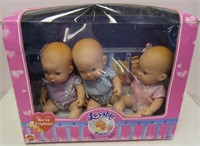 3 Lovable Baby Triplet Dolls