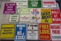 Lot of Misc Cardboard Signs