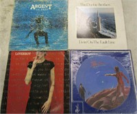4 Vinyl Records - Argent, Doobie Brothers, Rush