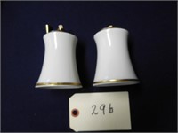 LENOX CHINA PEPPER GRINDER AND SALT SHAKER