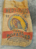 Red Cloud Burlap Potato Sack