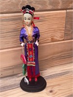 Asian Kimono Woman Figurine Doll