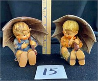 Goebel Figurines w Umbrella, W.German, 4.5"T