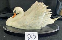 The Silent Swan w Stand - Franklin Porcelain