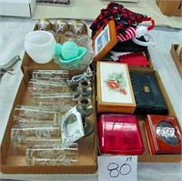 Glasses, Jewelry Boxes, Purse