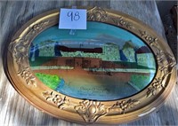 Palace of Versailles-Enamel on Glass, Framed
