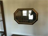 Octagonal Brass Hall Mirror