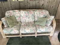 Benchcraft Full Sized Rattan Sunroom Couch