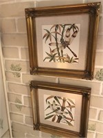 Pair of Frankie Buckley Prints in Gold Leaf Frames