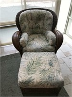 Benchcraft Wicker Chair & Ottoman