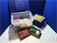 Big Box of Post It Notes, Scotch Tape & Crayons