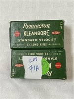 2 boxes 50 rounds each Remington 22 long rifle
