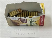 100 rounds 30-06 M2 ball ammunition.