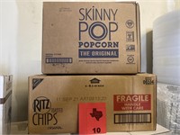 (6) 8.1oz Ritz Chips & .65oz Skinny Pop Popcorn