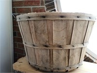 Wood Slat Fruit Bushel Basket