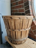 Wood Slat Fruit Basket