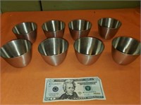 8 pewter cups