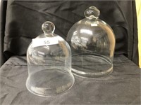 (2) Early Glass Domes