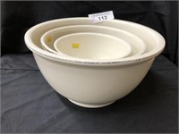 (3) Homer Laughlin Nesting Bowls
