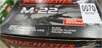 Winchester m 22 40gr 1000 rounds